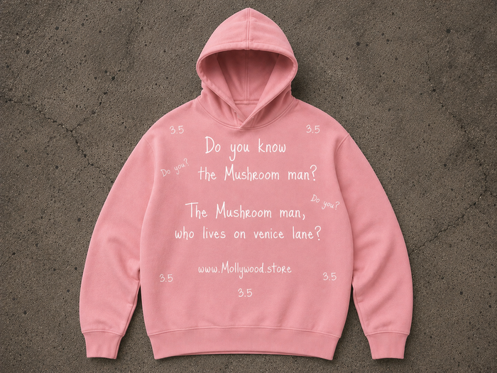 THE MUSHROOM MAN HOODIE - PINK