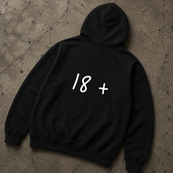 THE MUSHROOM MAN HOODIE - BLACK
