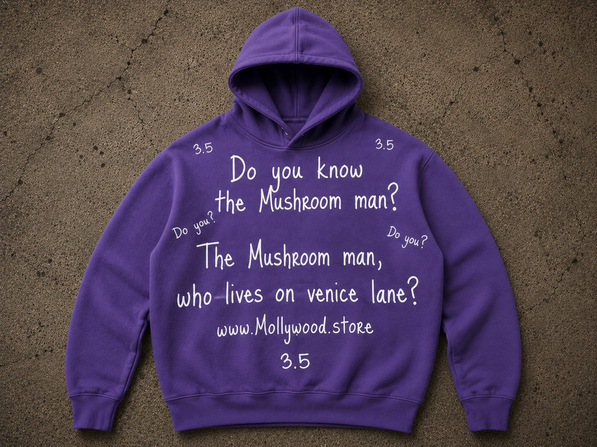 THE MUSHROOM MAN HOODIE - PURPLE