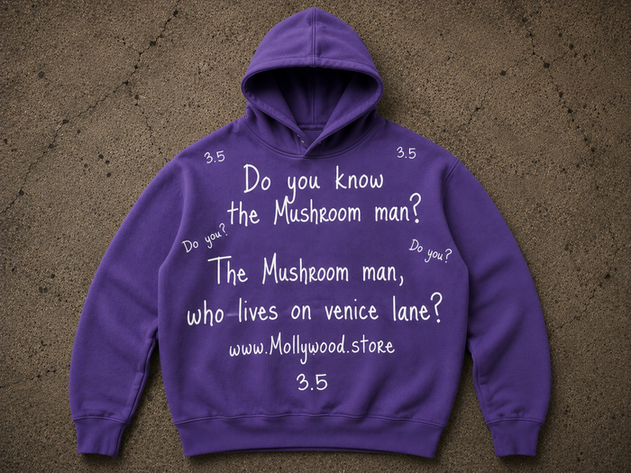 THE MUSHROOM MAN HOODIE - PURPLE
