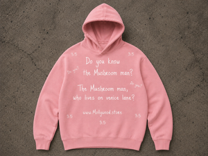 THE MUSHROOM MAN HOODIE - PINK