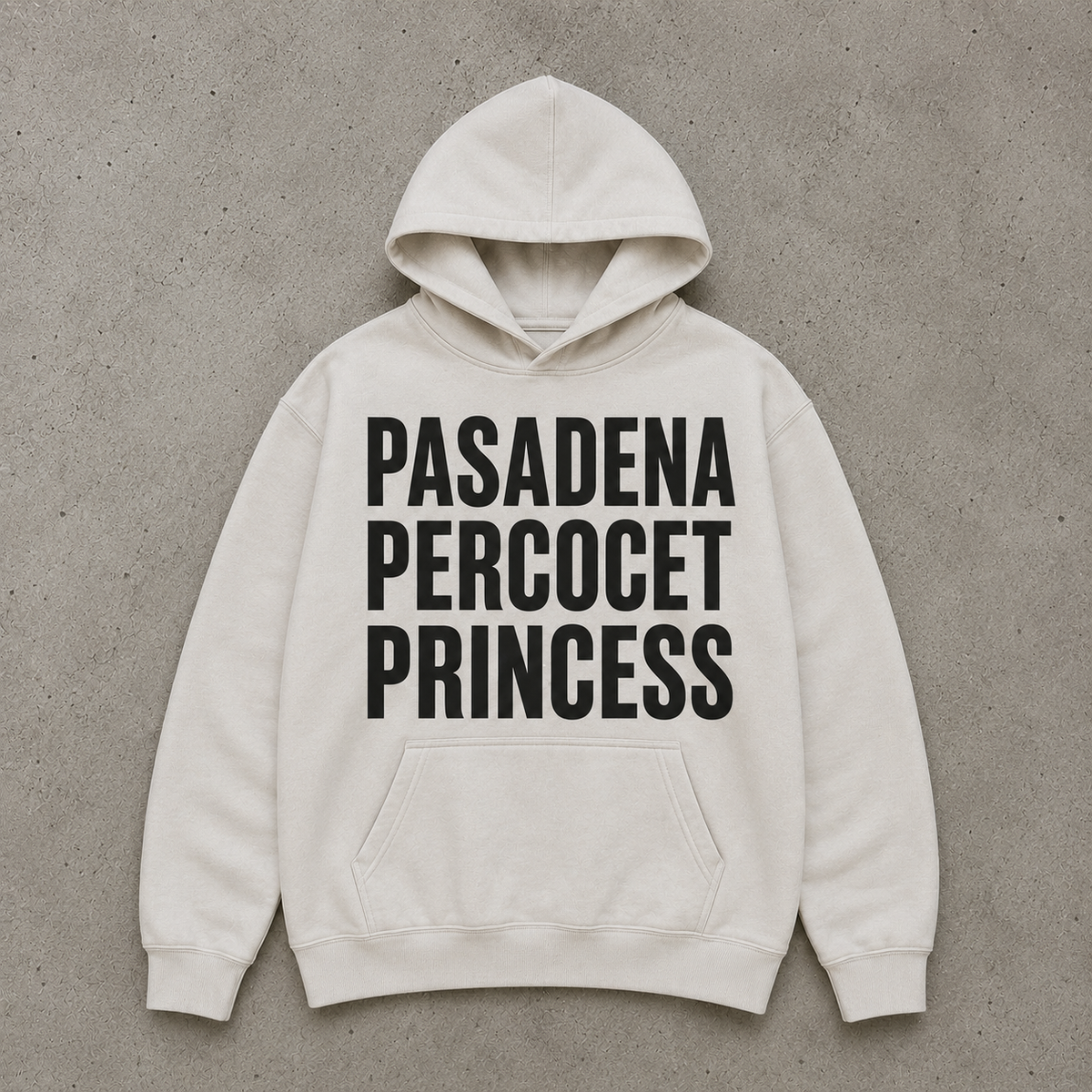 PASADENA PERCOCET PRINCESS HOODIE - WHITE