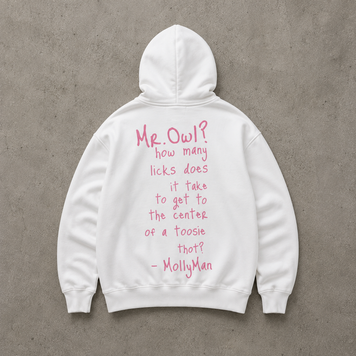 MOLLYWOOD MR.OWL HOODIE - WHITE